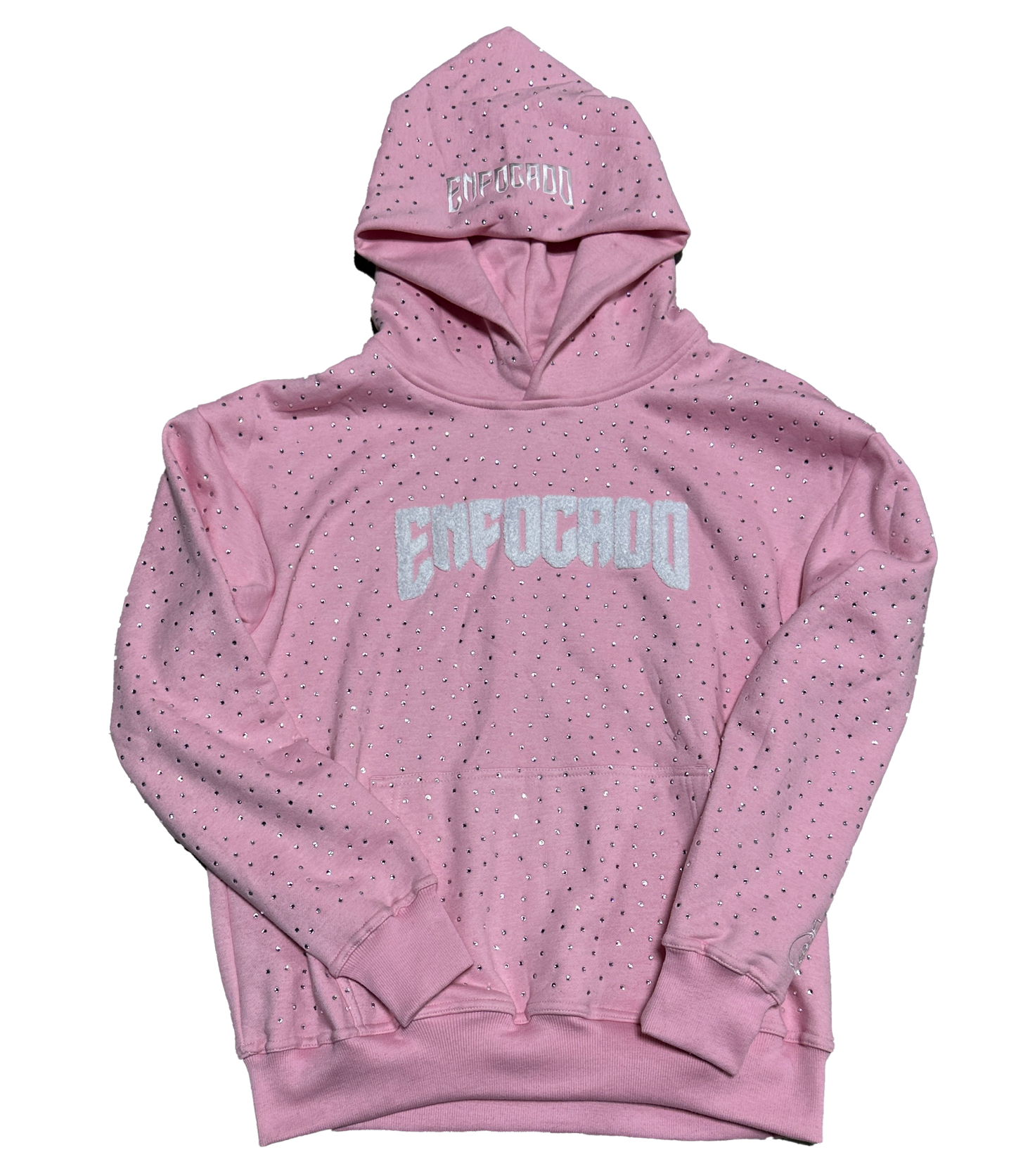 Pink Enfocado Rhinestone Hoodie