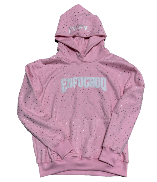 Pink Enfocado Rhinestone Hoodie